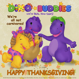 Dino-Buddies - Happy Thanksgivng