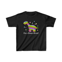 DINO-BUDDIES® - I'm a Dino-Star!® with Bo (Brontosaurus) - Cute Dinosaur T-Shirt Youth