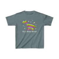 DINO-BUDDIES® - I'm a Dino-Star!® with Bo (Brontosaurus) - Cute Dinosaur T-Shirt Youth