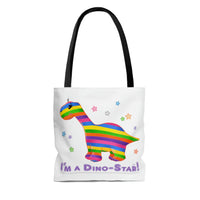 DINO-BUDDIES® - I'm a Dino-Star® with Bo (Brontosaurus) - Tote Bag (Gusseted)