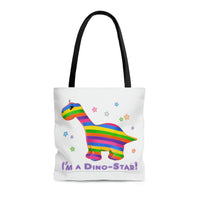 DINO-BUDDIES® - I'm a Dino-Star® with Bo (Brontosaurus) - Tote Bag (Gusseted)