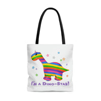 DINO-BUDDIES® - I'm a Dino-Star® with Bo (Brontosaurus) - Tote Bag (Gusseted)