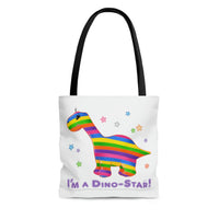 DINO-BUDDIES® - I'm a Dino-Star® with Bo (Brontosaurus) - Tote Bag (Gusseted)