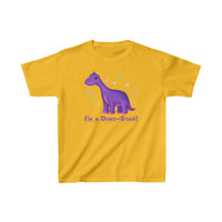 DINO-BUDDIES® - I'm a Dino-Star!® with Casey (Brachiosaurus) - Cute Dinosaur T-Shirt Youth