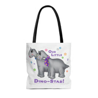 DINO-BUDDIES® - I'm a Dino-Star!® with Grammy & Pap (Apatosaurus) - Tote Bag (Gusseted)