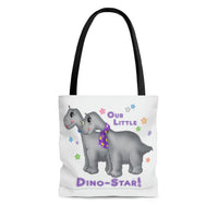 DINO-BUDDIES® - I'm a Dino-Star!® with Grammy & Pap (Apatosaurus) - Tote Bag (Gusseted)