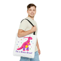 DINO-BUDDIES® - I'm a Dino-Star!® with Jamie (Parosaurolophus) - Tote Bag (Gusseted)