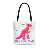 DINO-BUDDIES® - I'm a Dino-Star!® with Jamie (Parosaurolophus) - Tote Bag (Gusseted)