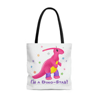 DINO-BUDDIES® - I'm a Dino-Star!® with Jamie (Parosaurolophus) - Tote Bag (Gusseted)