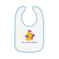 DINO-BUDDIES® - I'm a Dino-Star® with Lisi (Pterodactyl) - Baby Contrast Trim Jersey Bib