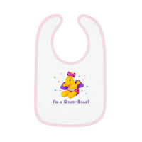 DINO-BUDDIES® - I'm a Dino-Star® with Lisi (Pterodactyl) - Baby Contrast Trim Jersey Bib