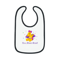 DINO-BUDDIES® - I'm a Dino-Star® with Lisi (Pterodactyl) - Baby Contrast Trim Jersey Bib