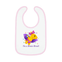 DINO-BUDDIES® - I'm a Dino-Star® with Lisi (Pterodactyl) Flying - Baby Contrast Trim Jersey Bib
