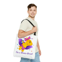 DINO-BUDDIES® - I'm a Dino-Star® with Lisi (Pterodactyl) Flying - Tote Bag (Gusseted)