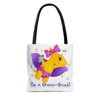 DINO-BUDDIES® - I'm a Dino-Star® with Lisi (Pterodactyl) Flying - Tote Bag (Gusseted)