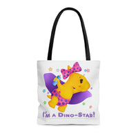 DINO-BUDDIES® - I'm a Dino-Star® with Lisi (Pterodactyl) Flying - Tote Bag (Gusseted)