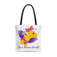 DINO-BUDDIES® - I'm a Dino-Star® with Lisi (Pterodactyl) Flying - Tote Bag (Gusseted)
