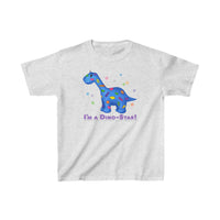 DINO-BUDDIES® - I'm a Dino-Star!® with Patches (Apatosaurus) - Cute Dinosaur T-Shirt Youth
