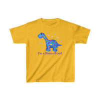 DINO-BUDDIES® - I'm a Dino-Star!® with Patches (Apatosaurus) - Cute Dinosaur T-Shirt Youth