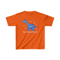 DINO-BUDDIES® - I'm a Dino-Star!® with Patches (Apatosaurus) - Cute Dinosaur T-Shirt Youth