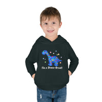 DINO-BUDDIES® - I'm a Dino-Star® with Patches (Apatosaurus) - Toddler Pullover Fleece Hoodie