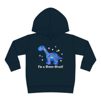 DINO-BUDDIES® - I'm a Dino-Star® with Patches (Apatosaurus) - Toddler Pullover Fleece Hoodie