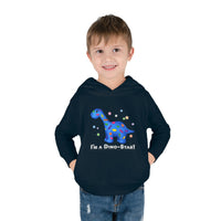DINO-BUDDIES® - I'm a Dino-Star® with Patches (Apatosaurus) - Toddler Pullover Fleece Hoodie