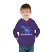 DINO-BUDDIES® - I'm a Dino-Star® with Patches (Apatosaurus) - Toddler Pullover Fleece Hoodie