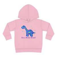 DINO-BUDDIES® - I'm a Dino-Star® with Patches (Apatosaurus) - Toddler Pullover Fleece Hoodie