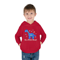 DINO-BUDDIES® - I'm a Dino-Star® with Patches (Apatosaurus) - Toddler Pullover Fleece Hoodie