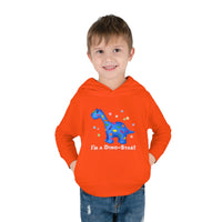 DINO-BUDDIES® - I'm a Dino-Star® with Patches (Apatosaurus) - Toddler Pullover Fleece Hoodie