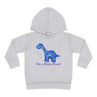 DINO-BUDDIES® - I'm a Dino-Star® with Patches (Apatosaurus) - Toddler Pullover Fleece Hoodie