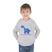 DINO-BUDDIES® - I'm a Dino-Star® with Patches (Apatosaurus) - Toddler Pullover Fleece Hoodie