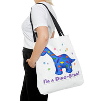 DINO-BUDDIES® - I'm a Dino-Star!® with Patches (Apatosaurus) - Tote Bag (Gusseted)