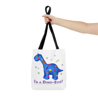 DINO-BUDDIES® - I'm a Dino-Star!® with Patches (Apatosaurus) - Tote Bag (Gusseted)