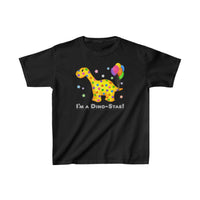 DINO-BUDDIES® - I'm a Dino-Star!® with Rollo (Apatosaurus) - Cute Dinosaur T-Shirt Youth