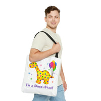 DINO-BUDDIES® - I'm a Dino-Star!® with Rollo (Apatosaurus) - Tote Bag (Gusseted)
