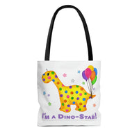 DINO-BUDDIES® - I'm a Dino-Star!® with Rollo (Apatosaurus) - Tote Bag (Gusseted)