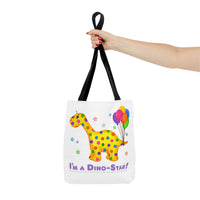 DINO-BUDDIES® - I'm a Dino-Star!® with Rollo (Apatosaurus) - Tote Bag (Gusseted)