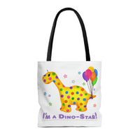 DINO-BUDDIES® - I'm a Dino-Star!® with Rollo (Apatosaurus) - Tote Bag (Gusseted)