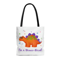 DINO-BUDDIES® - I'm a Dino-Star!® with Stanley (Stegosaurus) - Tote Bag (Gusseted)
