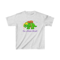 DINO-BUDDIES® - I'm a Dino-Star!® with Trey (Triceratops) - Cute Dinosaur T-Shirt Youth