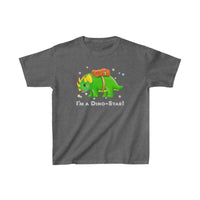 DINO-BUDDIES® - I'm a Dino-Star!® with Trey (Triceratops) - Cute Dinosaur T-Shirt Youth
