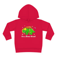 DINO-BUDDIES® - I'm a Dino-Star® with Trey (Triceratops)- Toddler Pullover Fleece Hoodie