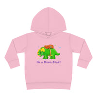 DINO-BUDDIES® - I'm a Dino-Star® with Trey (Triceratops)- Toddler Pullover Fleece Hoodie