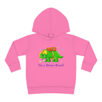 DINO-BUDDIES® - I'm a Dino-Star® with Trey (Triceratops)- Toddler Pullover Fleece Hoodie