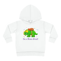 DINO-BUDDIES® - I'm a Dino-Star® with Trey (Triceratops)- Toddler Pullover Fleece Hoodie