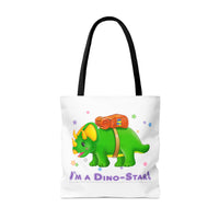 DINO-BUDDIES® - I'm a Dino-Star!® with Trey (Triceratops) - Tote Bag (Gusseted)