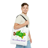 DINO-BUDDIES® - I'm a Dino-Star!® with Trey (Triceratops) - Tote Bag (Gusseted)