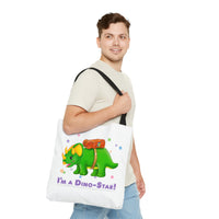 DINO-BUDDIES® - I'm a Dino-Star!® with Trey (Triceratops) - Tote Bag (Gusseted)
